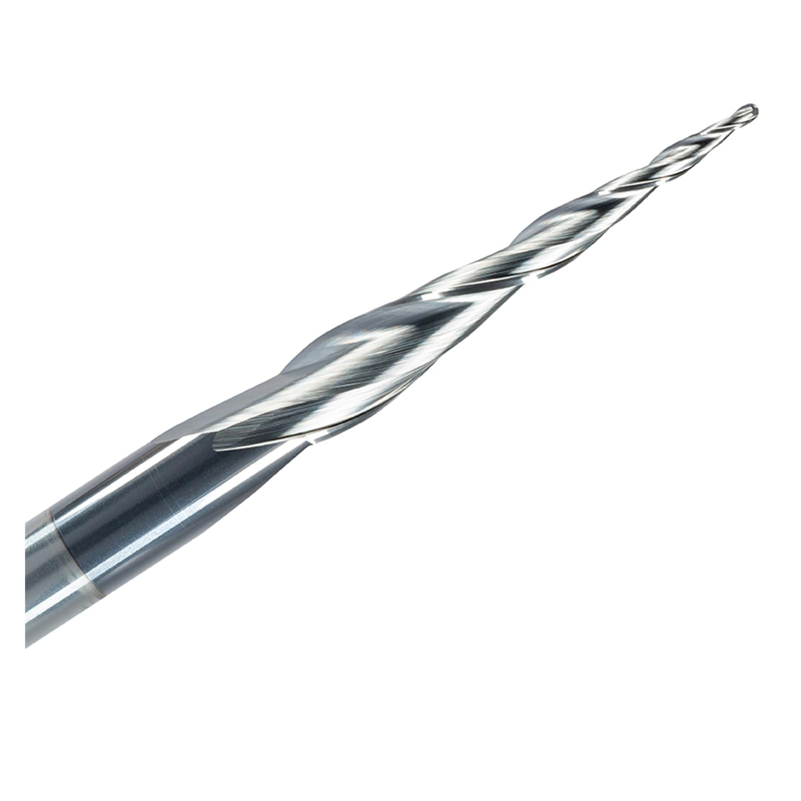 5 uds. De carburo sólido de tungsteno, 3.175mm, 4mm, 6mm, punta de bola, fresas de extremo cónico, brocas de enrutador cnc cónicas, fresas de Metal MDF de madera 3D(R0.5x20.5xD4x50)