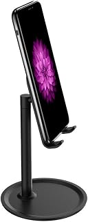 suporte de telefone,mewmewcat Suporte de Tablet para Celular Ângulo de Ângulo Ajustável de Mesa Mesa Grossa Caso Amigável Suporte de Telefone Suporte Para Mesa Compatível com Todos os Telefones Celu