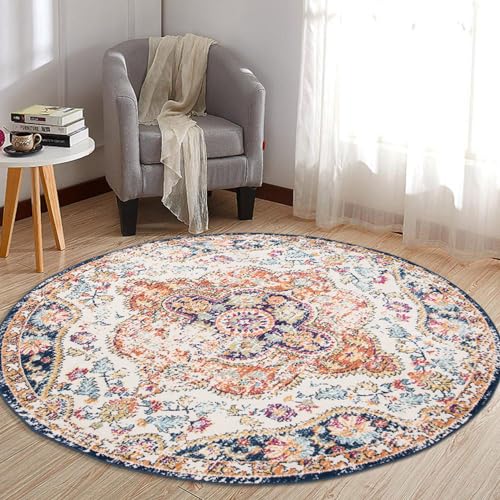 Rugshop Vintage Distressed Bohemian Area Rug for Living Room,Bedroom,Dining Room