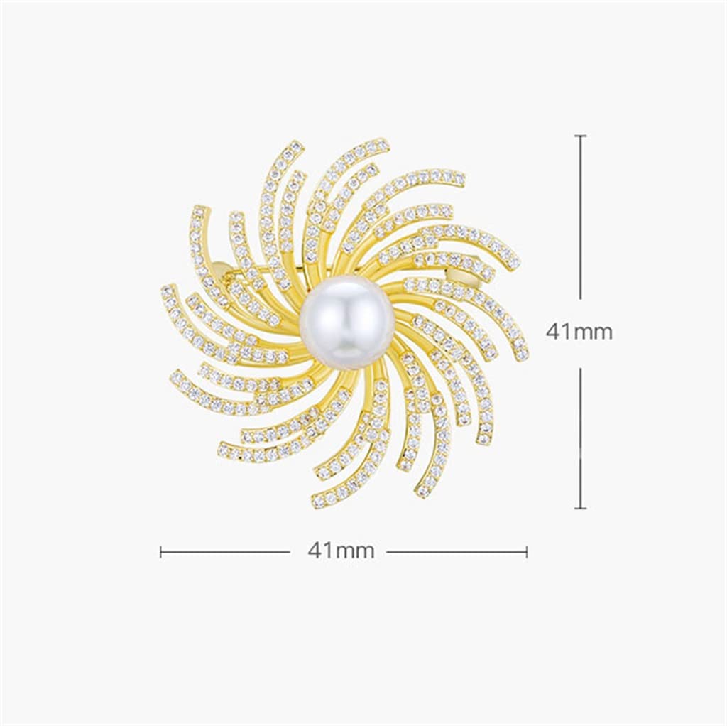 Brosche Sonnenblume Brosche Temperament Mode All-Match-Anzug Brosche Zubehör (Farbe: A, Größe (A