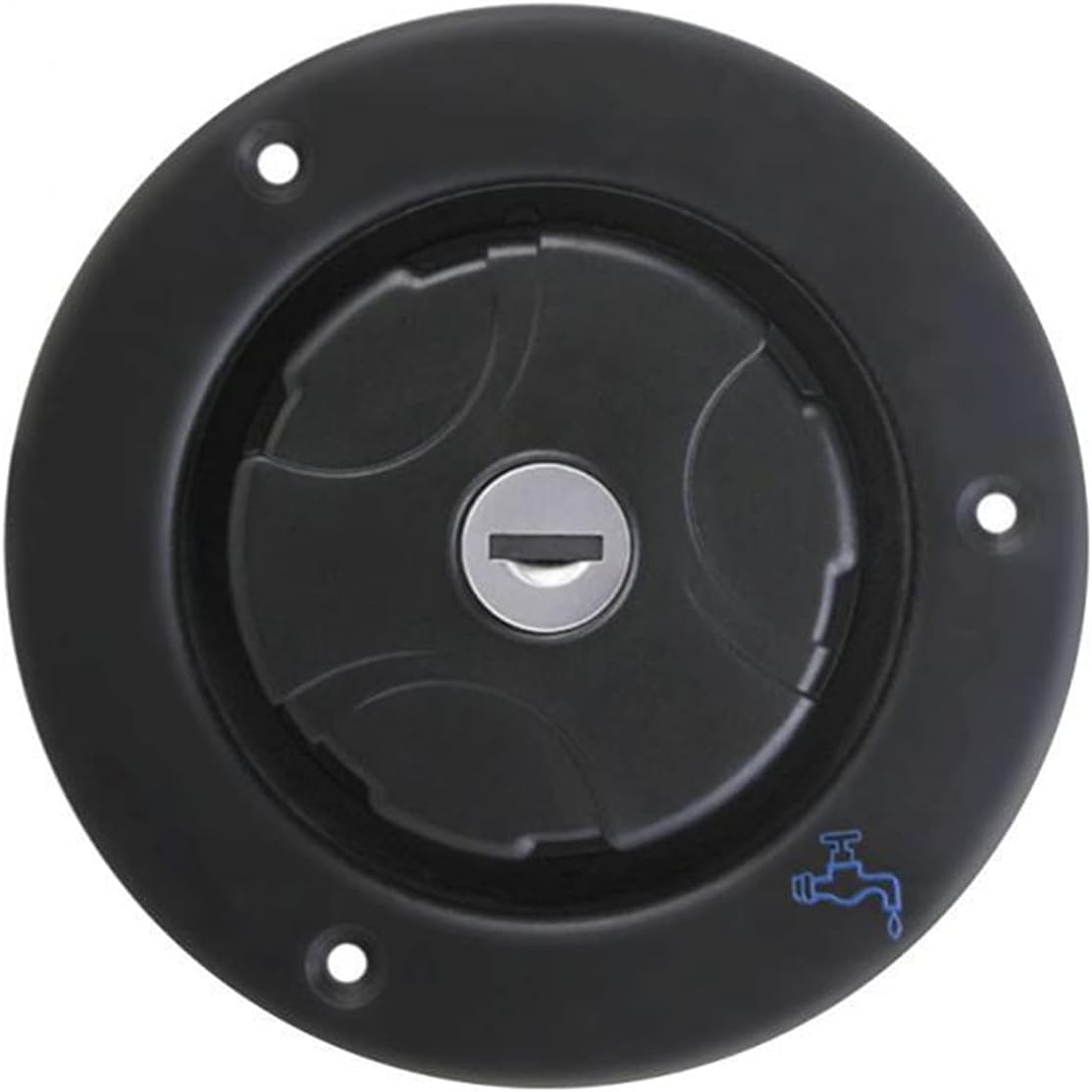 Artemisia RV Parts Filler Neck Compatible with Water Tanks Caravan Plastic Gravity Fresh Water Fill Hatch Inlet Camper Trailer Keys Motorhomes Dark