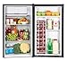 Igloo IRF32BK Single Door Compact Refrigerator with Freezer, Slide Out Glass Shelf, Perfect for Homes, Offices, Dorms, 3.2 Cu.ft