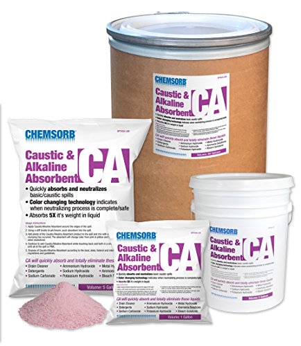 Image of CA - Caustic & Alkaline Neutralizing Absorbent, 5 Gal. Bag, SP70CA-L5B, Fast-Acting Base Neutralizer Absorbent, Safe Color Changing Technology, Silica Free Neutralizer of Caustic Alkalines