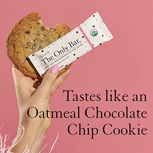 Truvani Plant-Based Snack Bars - Oatmeal Chocolate Chip Only Bar - Usda Certified Organic, Vegan, Non-Gmo, Soy & Gluten Free (12 Count, Pack Of 1) #TOP1