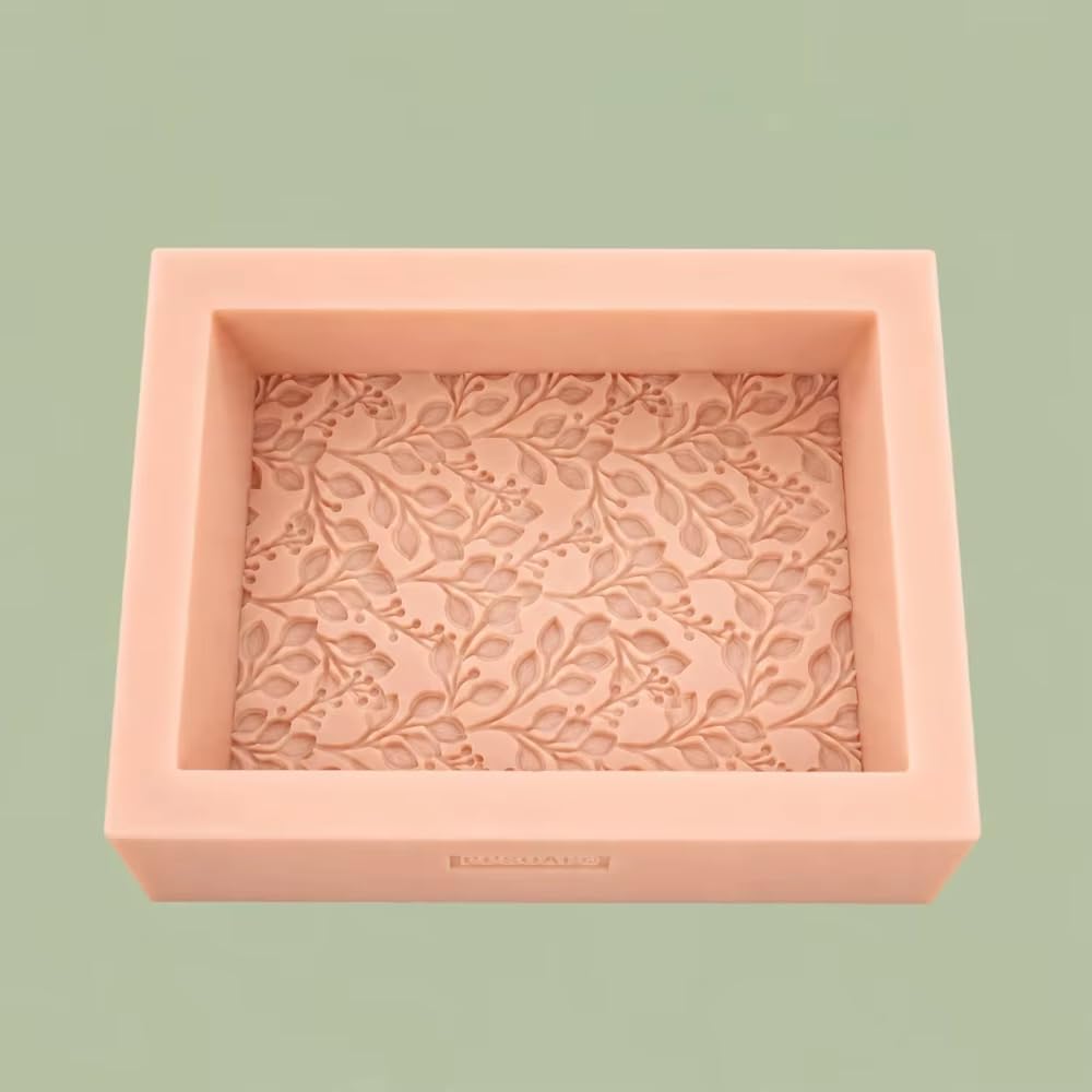 Stampo quadrato in silicone da 1300 g, stampo multiuso per sapone, candele, gesso, resina, stampo flessibile per alimenti per la cottura.