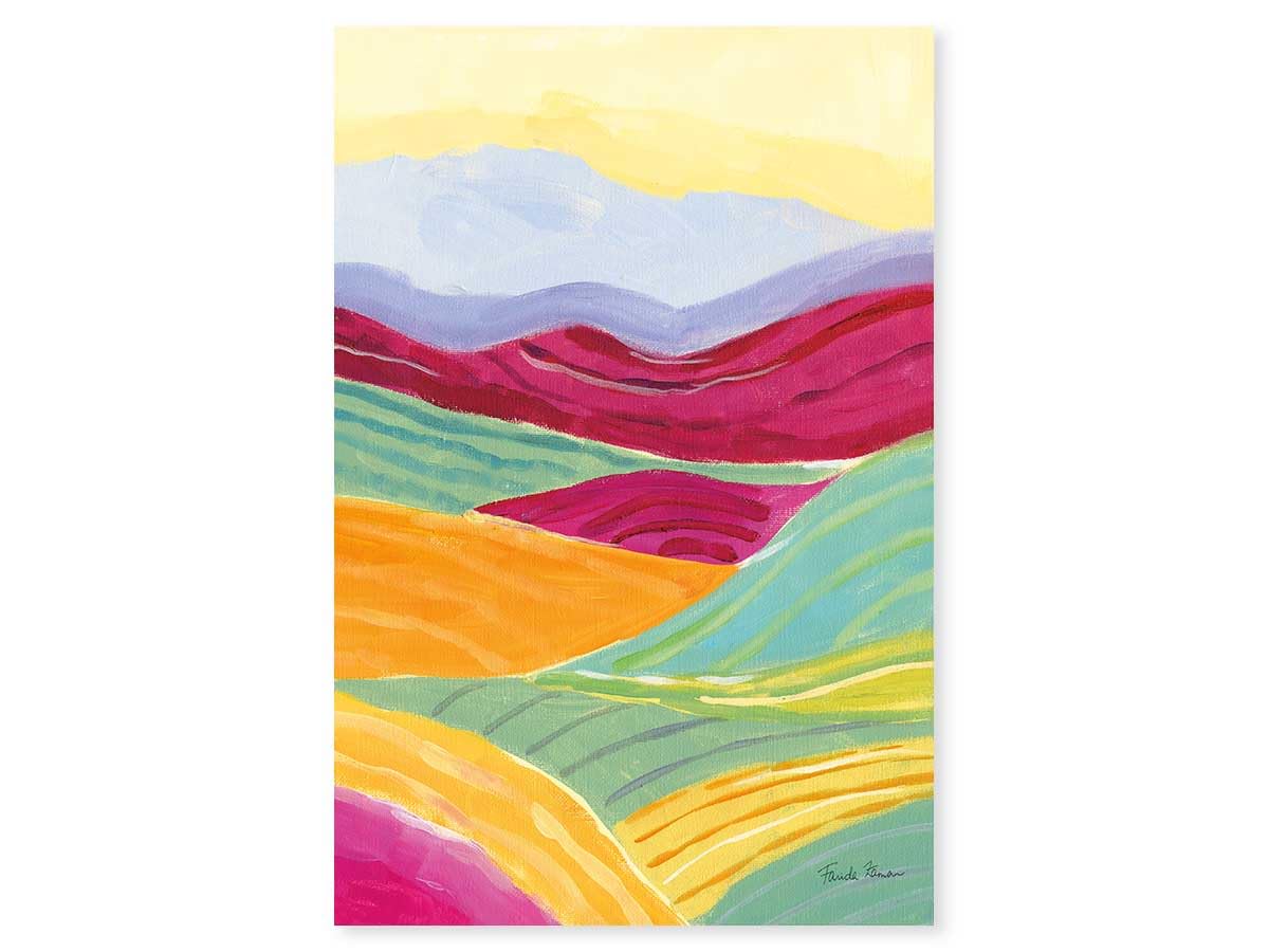 Tableau Color Colline : la toile imprimée 40x60 pour raviver un mur blanc triste