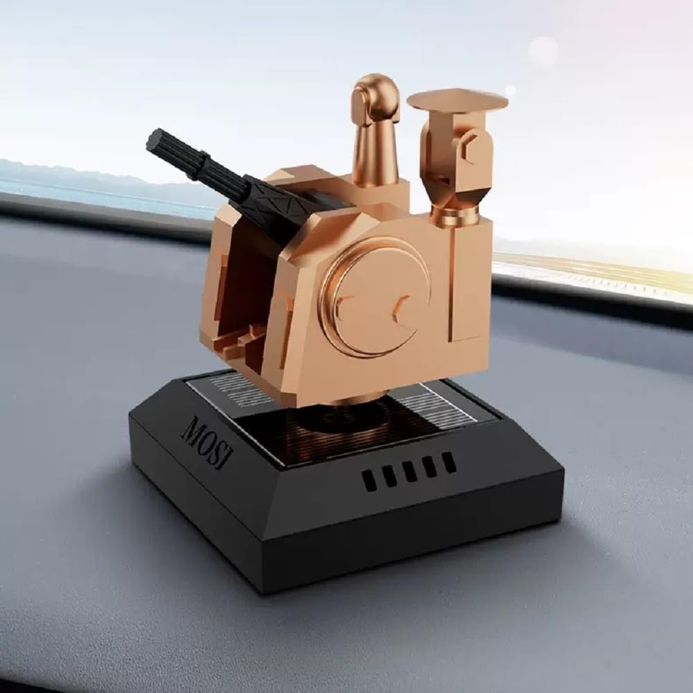 3D-Printed Military Model Rotating Ornament, Decoration of Car's Center Console, Decorative Artwork Model Gift for Home, Gift for Military Enthusiasts. (3D Printed - Gray)