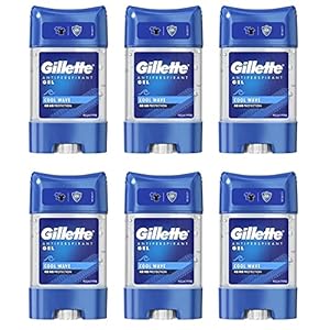 Gillette Clear Gel Cool Wave Antiperspirant Deodorant For Men 70ml, 48 Hour Invisible Sweat And Odour Protection, Invisible