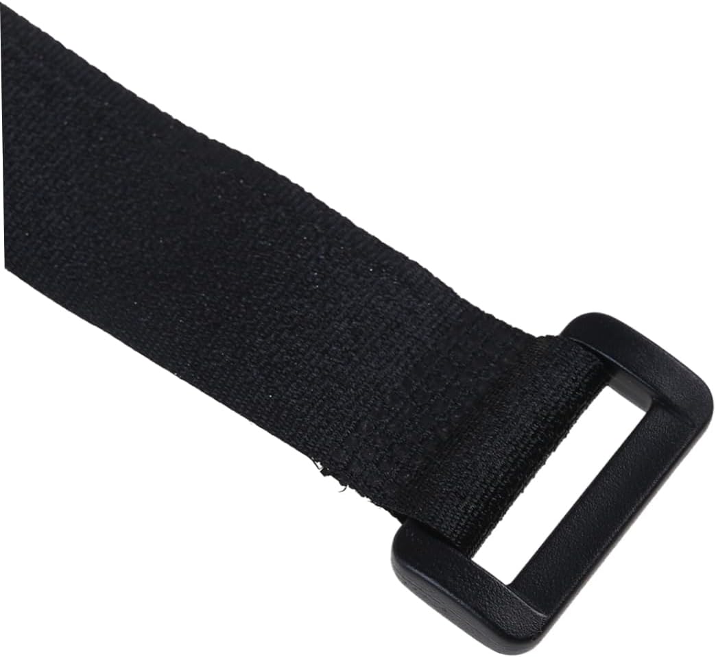 5 Pack 30cm Black Hook and Loop Cable Strap Reusable Nylon Fastener
