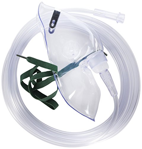 Salter Labs Sa8110 Adult Elongated Mask With 7 Tubing, Elastic Strap Style,Salter Labs - Each 1