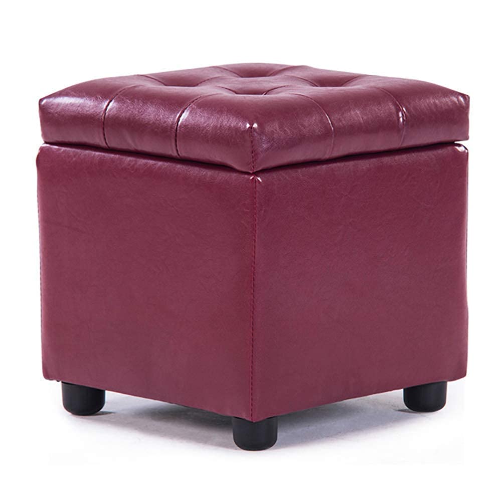Repose-pieds de rangement pliable cube | Ambiance salon et entrée épurée