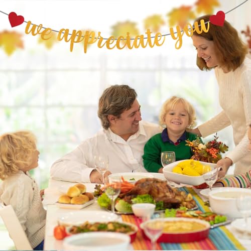 image for lasuroa We Appreciate You Banner, 9.8ft Glitter Appreciation Backdrop 