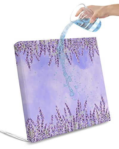 Edwiinsa Lavender Indoor/Outdoor Seat Cushions Cover, Purple Ombre Spring Floral