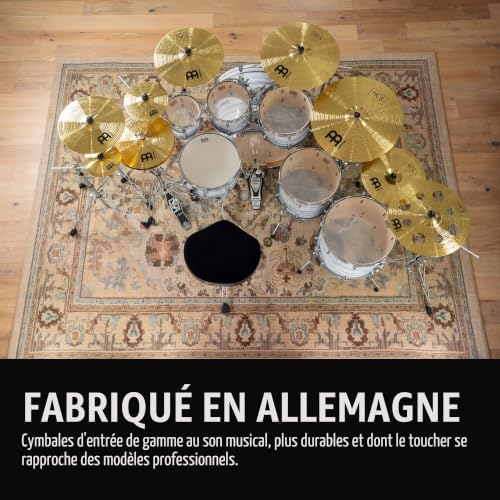 Meinl Cymbals HCS Cymbales Hihat 13 pouces (33,02cm) pour Batterie – Paire – Finition Traditionelle en Laiton, fabriquée en Allemagne (HCS13H) – vue 2