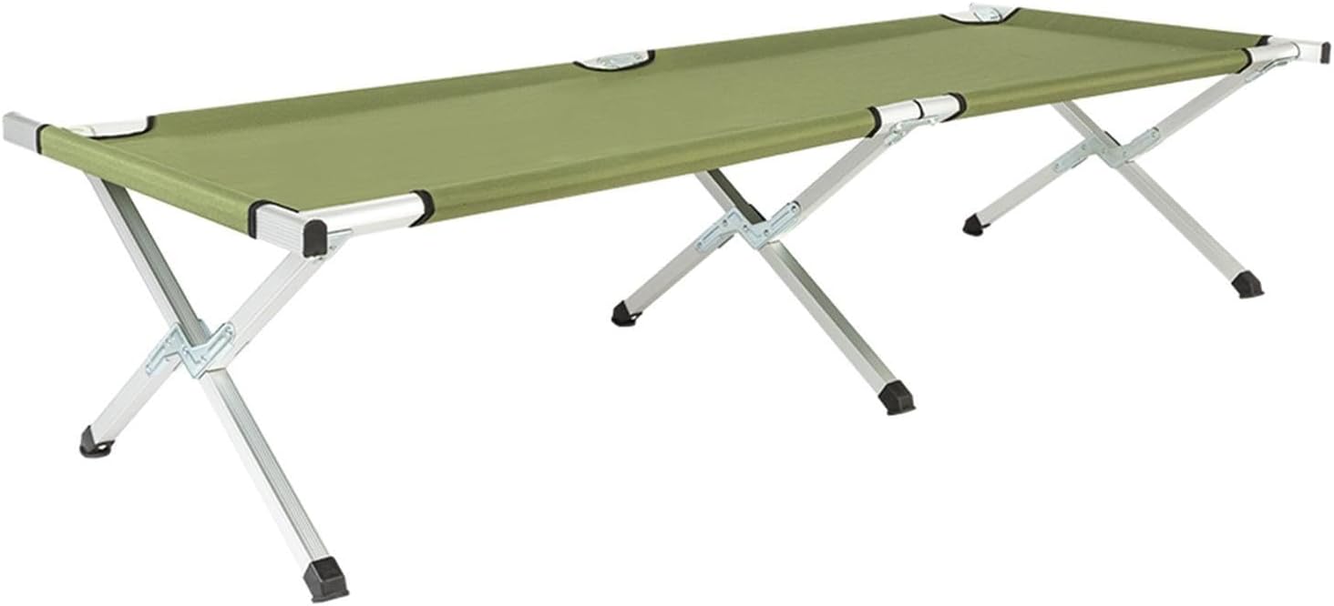 Portable Folding Camping Cot with Carrying Bag - Durable Aluminum Tube and Oxford Material, Foldable Design, Lightweight and Compact for Outdoor Camping and Travel Bed for Adults