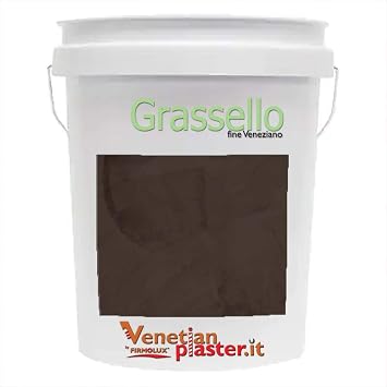 Grassello Authentic Venetian Plaster | Polished Plaster | Made in Italy from Lime & Marble | Dark Brown Colors 21 | Color BM2114-10 Bittersweet Chocolate
