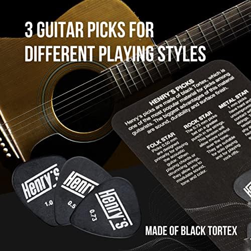 3 Szt Struny Do Gitary Akustycznej (10-47) - Dodatkowa E1 Struna & Nawijacz Strun & 3 Kostki - Struny Do Gitary 6-strunowej Phosphor Bronze - Acoustic Guitar Strings 3 Pack