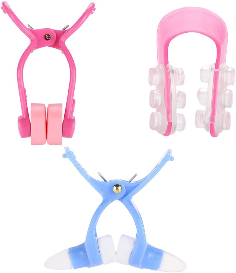 3 Pieces Nose Clip Nose up Lifting Clips Nose Lifters Beauty Clips Silicone Nose Bridge Slimming Clips Nose Massagers Tools for Women