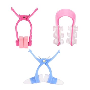 3 Pieces Nose Clip Nose up Lifting Clips Nose Lifters Beauty Clips Silicone Nose Bridge Slimming Clips Nose Massagers Tools for Women