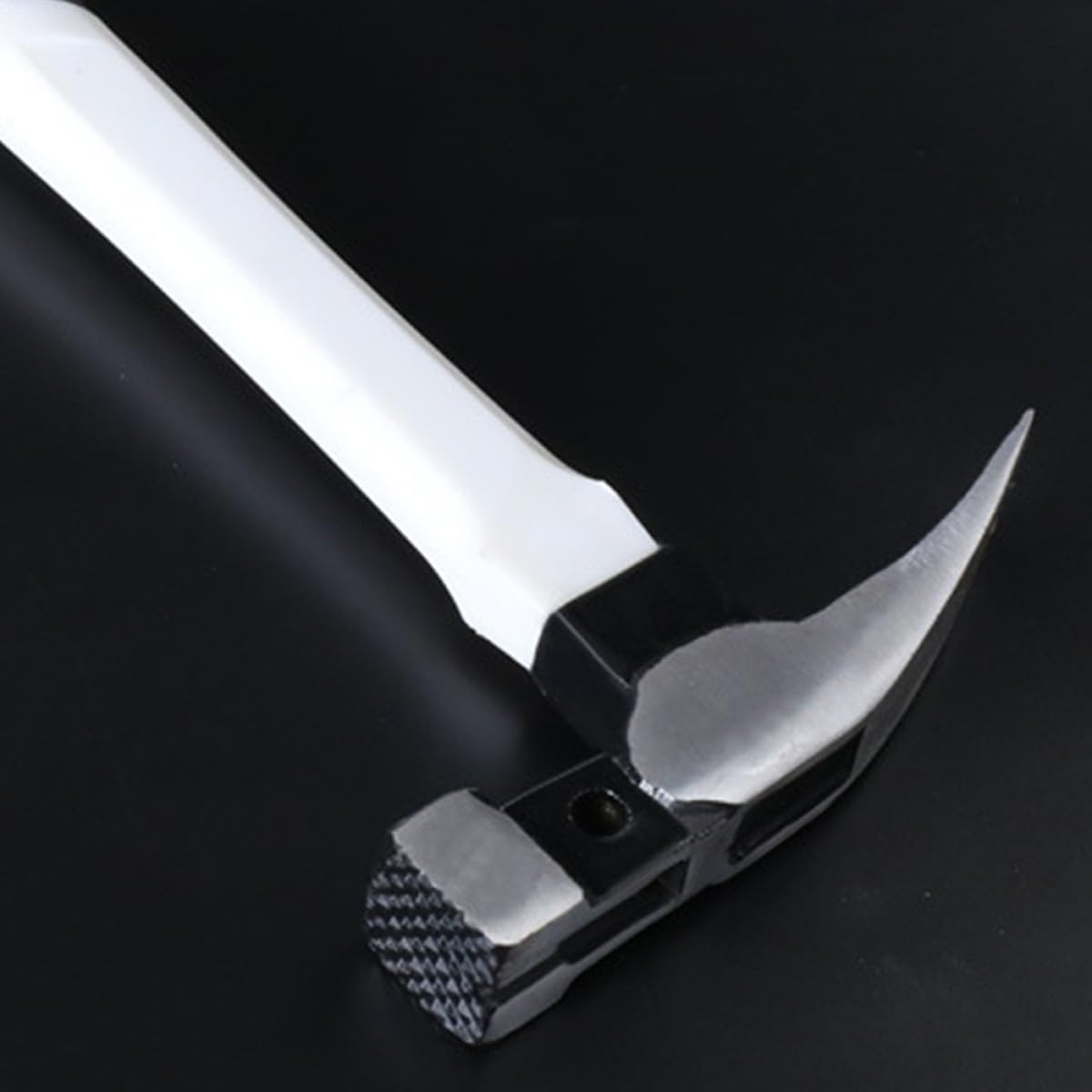 Kisangel Claw Hammer Non-slip Carpenter Nailing Hammer with Integrated V-shaped Nail Puller Multi-purpose Woodworking Repair Tool for Home Use