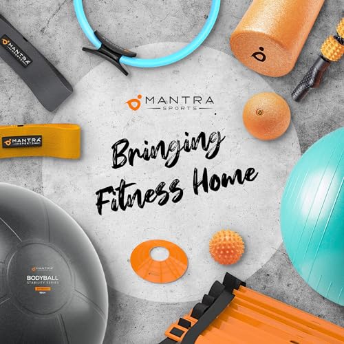 MANTRA SPORTS Cadeira de exercício resistente para escritório com base e acessórios - Bola de estabi