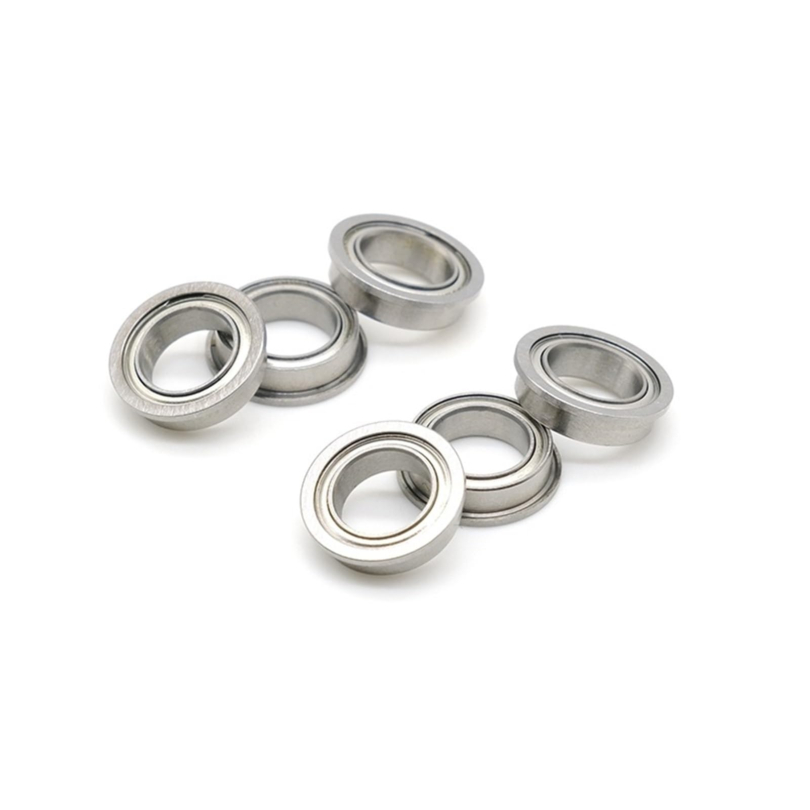 Roulement à bride F6802ZZ 15x24x5 mm en acier chromé scellé pour robotique