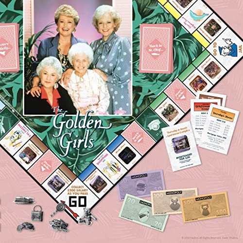 Monopoly: The Golden Girls Board Game | Buy, Sell, Trade Fan-Favorite Locations | Classic Monopoly Game Featuring Golden Girls Tv Show Theme | Officially-Licensed Golden Girls Merchandise #TOP2