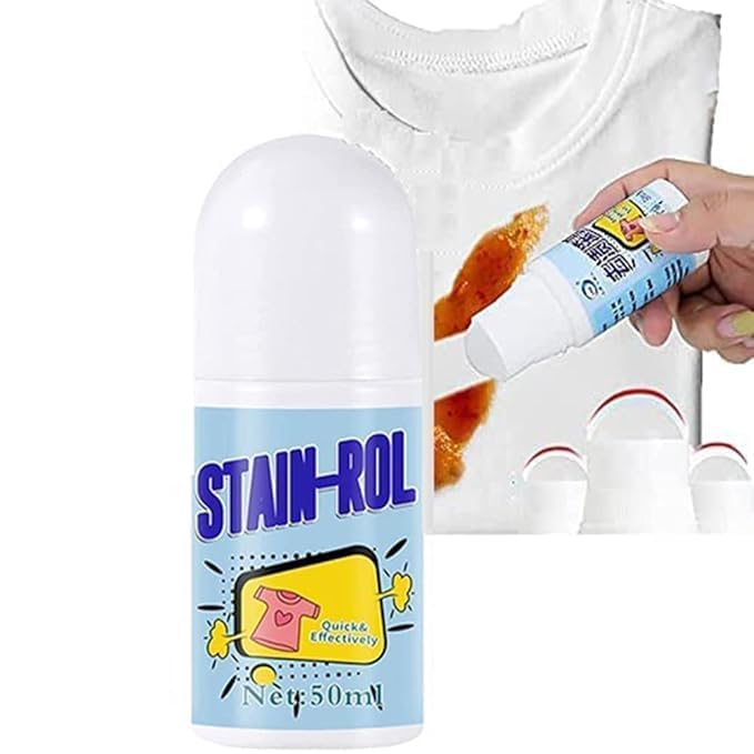 Stain Remover for Clothes | Multi-Purpose Roll Bead Fabric Clothes Stain Remover Pan | Instant Stain Remover for Cotton, Linen, Polyester, Blended Fabric, Denim, Down Jacket etc.