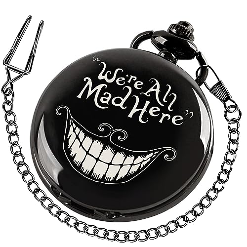 Image of Smooth Pocket Watch Alloy Steel Quartz Roman /Arabic Numerals with 37cm Chain for Father's Day Xmas Best Gifts