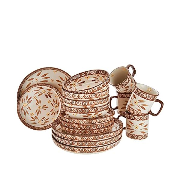 Temptations Ovenware Temptations 16Pc Deep Dish Dinnerware Set