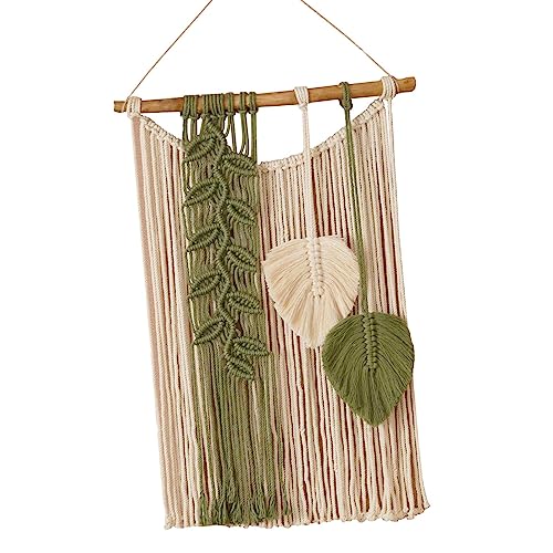 Generic Pendurar na parede macramê tapeçaria tecida estilo boho borlas pingente boêmio macramê arte