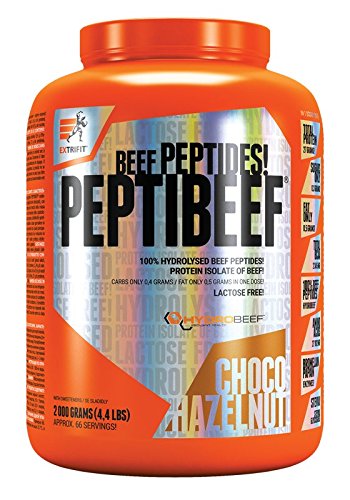 ExtrifitPeptiBeef - Hydrolyzed Bovine Proteins - Muscle Building Supplement - Great Solubility - 1 Pack (Chocolate - Hazelnut, 2000g)
