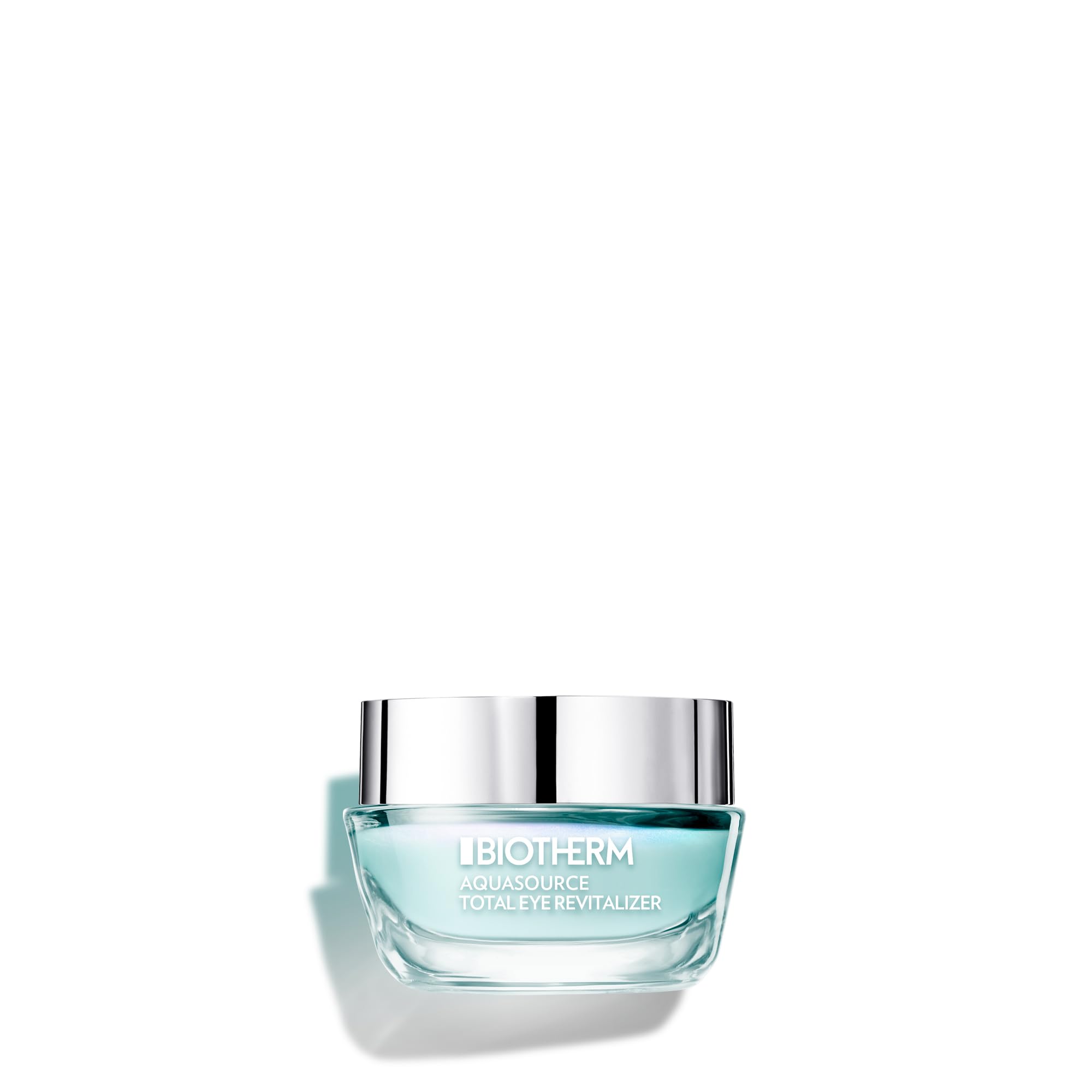 Biotherm Aquasource Total Eye Revitalizer Augencreme, Augenpflege mit kühlendem Sofort-Effekt, revitalisierende Eye Cream mit Sakura-Blatt-Extrakt und Koffein, für eine straffe Augenpartie, 15ml