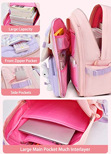 Aeafvot Cute Backpack Travel Backpacks Bookbag For Boys Girls School College Students Bag Shiny Schoolbag Durable Water Resistant Purple Small #TOP3