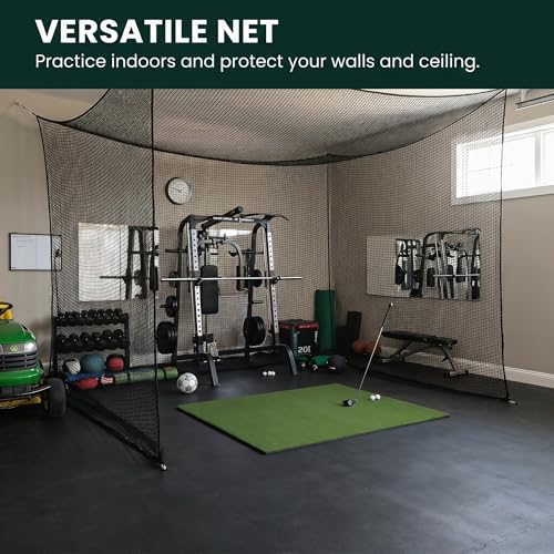 Hittop Sports Netting,Hitting Net with 33Feet Nylon Rope for Golf, Baseball, Hockey, Soccer, LAX and More - 10x10ft/10x15ft/10x20ft/10x25ft/10x30ft/10x40ft/15x15ft... by Hittop - Image 7