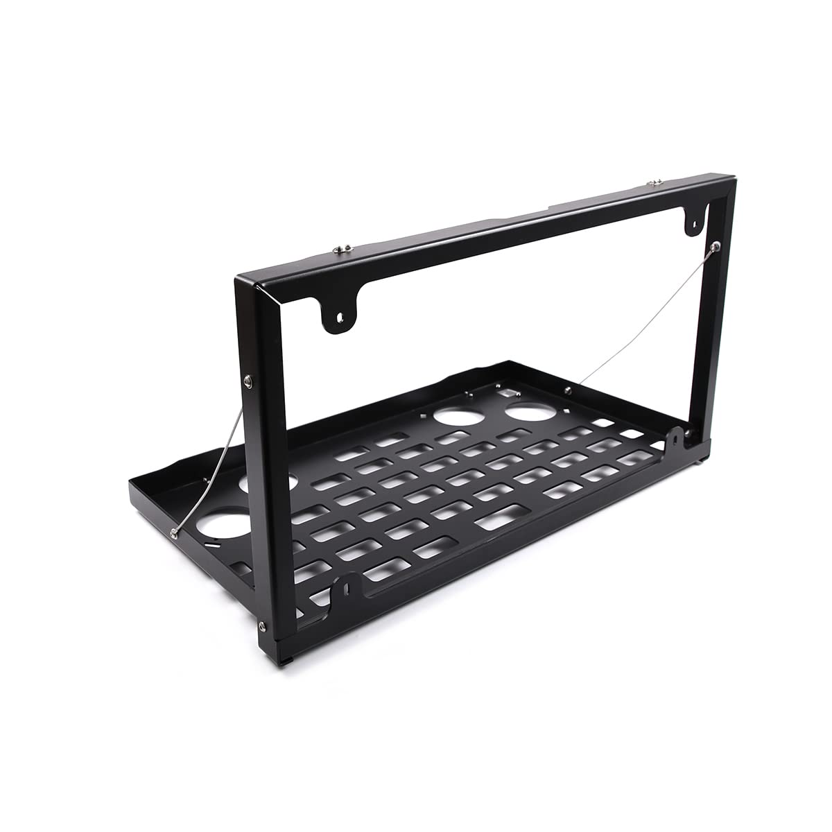 Table pliante en alliage d'aluminium pour porte arrière de voiture, étagère de chargement, table de rangement pour LR Defender 90 110 2004-2019, accessoires d'organisation de hayon arrière