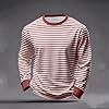 Designed Long Sleeve Shirt with Modern Print Design Comfortable Cotton T-Shirt for Men Soft Everyday Companion Breathable Casual, brown, XXL #1