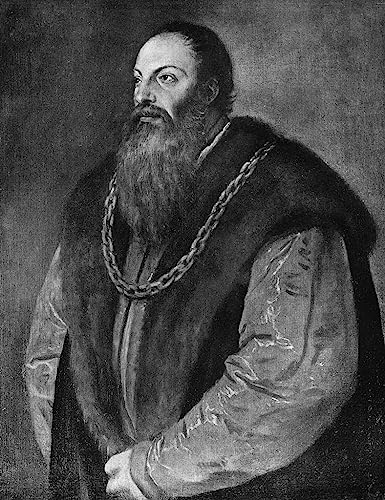 Poster Pietro Aretino Tiziano affiche murale pour salon et bureau élégant
