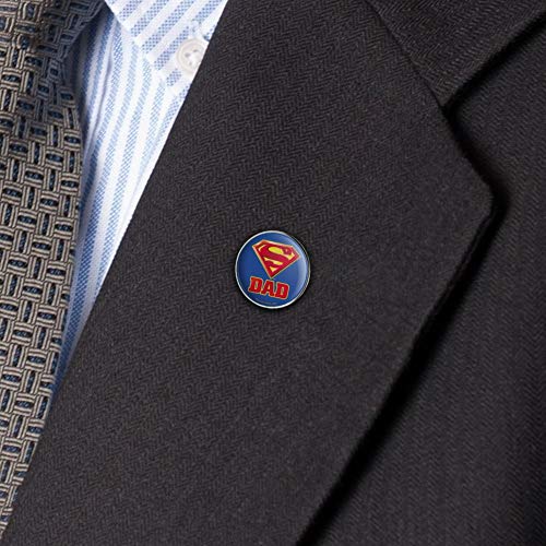 Graphics & More LAPEL_PIN_PS.WBGAM069.Z004792_8 Superman Super Dad Shield Logo Metal 0.75 Inch Lapel Hat Pin Tie Tack Pinback thumb #2