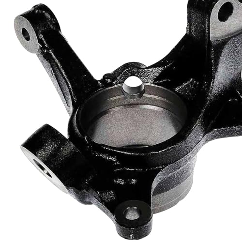 Image of Detroit Axle - Front Left Steering Knuckle for Toyota Sienna Highlander Lexus RX330 RX350 RX400h, Driver Side Steering Knuckle Assembly Replacement