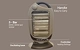 Easy Shopping® Halogen Electric Oscillating Heater with Remote Control – 400W / 800W / 1200W - Image 9