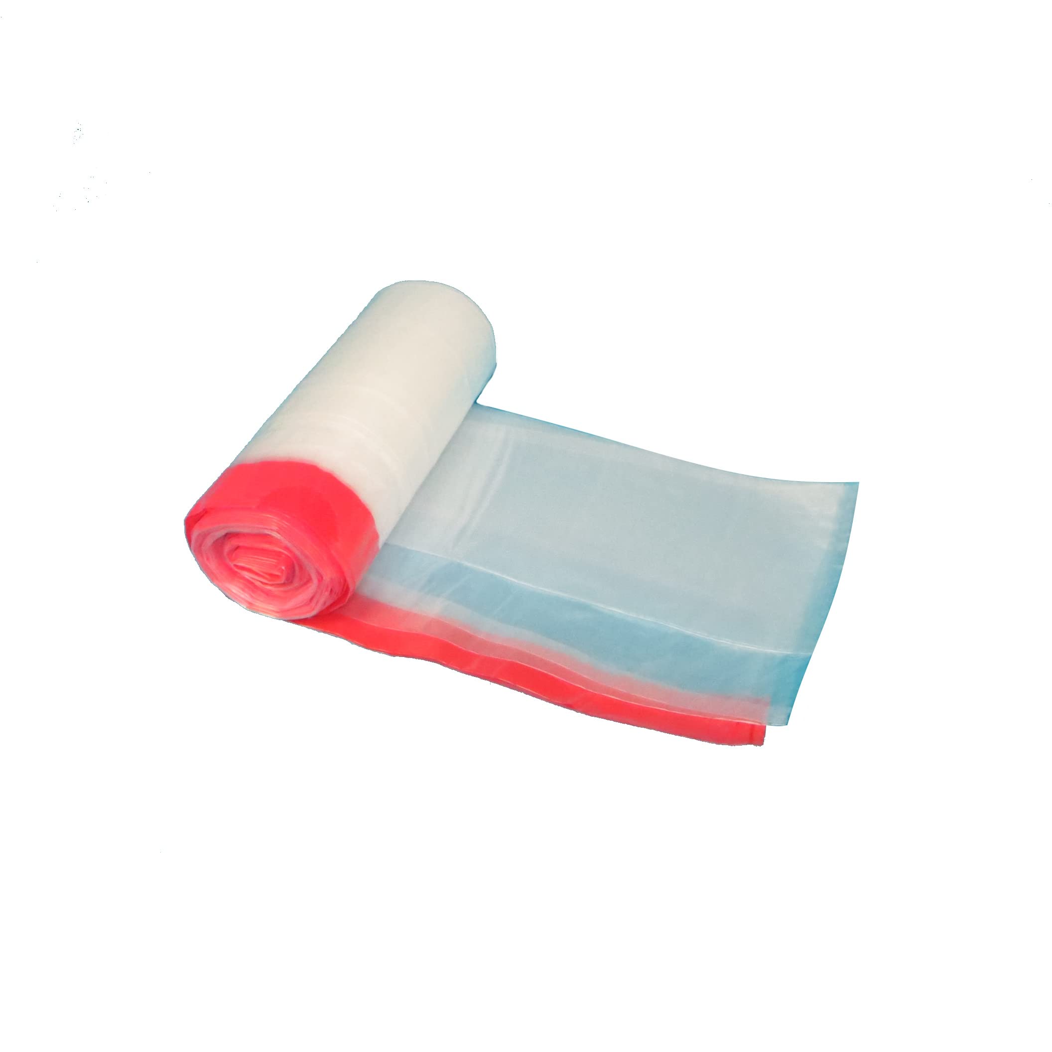 180 Müllsäcke Abfallsäcke Müllbeutel 110l transparent 700x1040mm T65 mit Zugband in rot