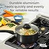 GoodCook Everyday Sauce Pan with Lid Ceramic Nonstick Aluminum Construction for Even Heating Non-Toxic PTFE & PFOA Free, 3-Quarts, Black #2