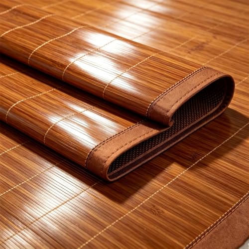 Estera de bambú de doble cara para cama de 1.7m x 2m colchón refrescante de verano 7
