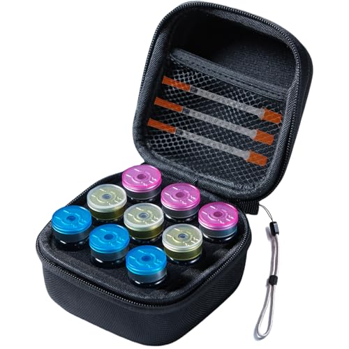 JFGLORIX Insulin Fridge Holder Storage Case Insulin Vial Protector Holder Insulin Cooler Travel Case Organizer Fits Standard 10ml U-100 Vials,9-Slot,Black (9 Slots)