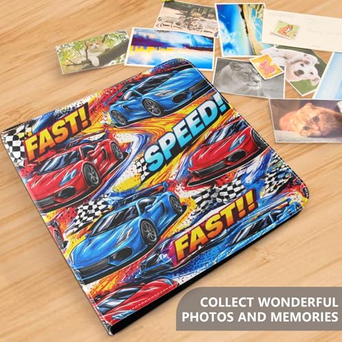 Álbum de Fotos Autoadhesivo DIY, Álbum para Recortes con Anillas de 3 Piezas, Libro de Fotos de 40 Páginas, Tamaño 8x10, para Guardar Recuerdos miniatura 5