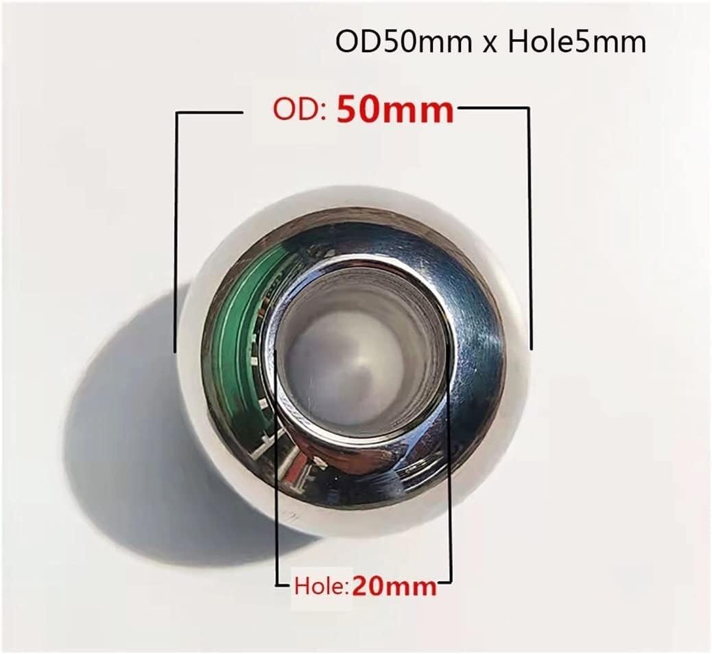 Steel Ball,Ball Bearings,1Pcs 14mm-60mm Stainless DIY Accessories Perforation Drilling Solid Steel Ball(OD30mm x Hole8mm)