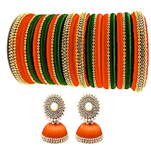 orange and green bangles