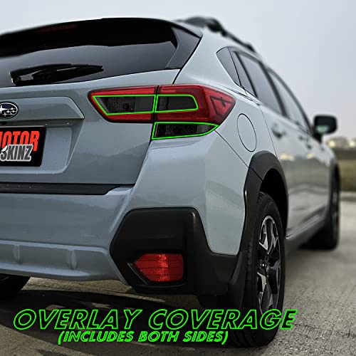 SlickMod PreCut Vinyl Smoke Tint for 2018-2022 Subaru Crosstrek Tail Light (3. Turn Signal & Reverse, 20% Dark Smoke)