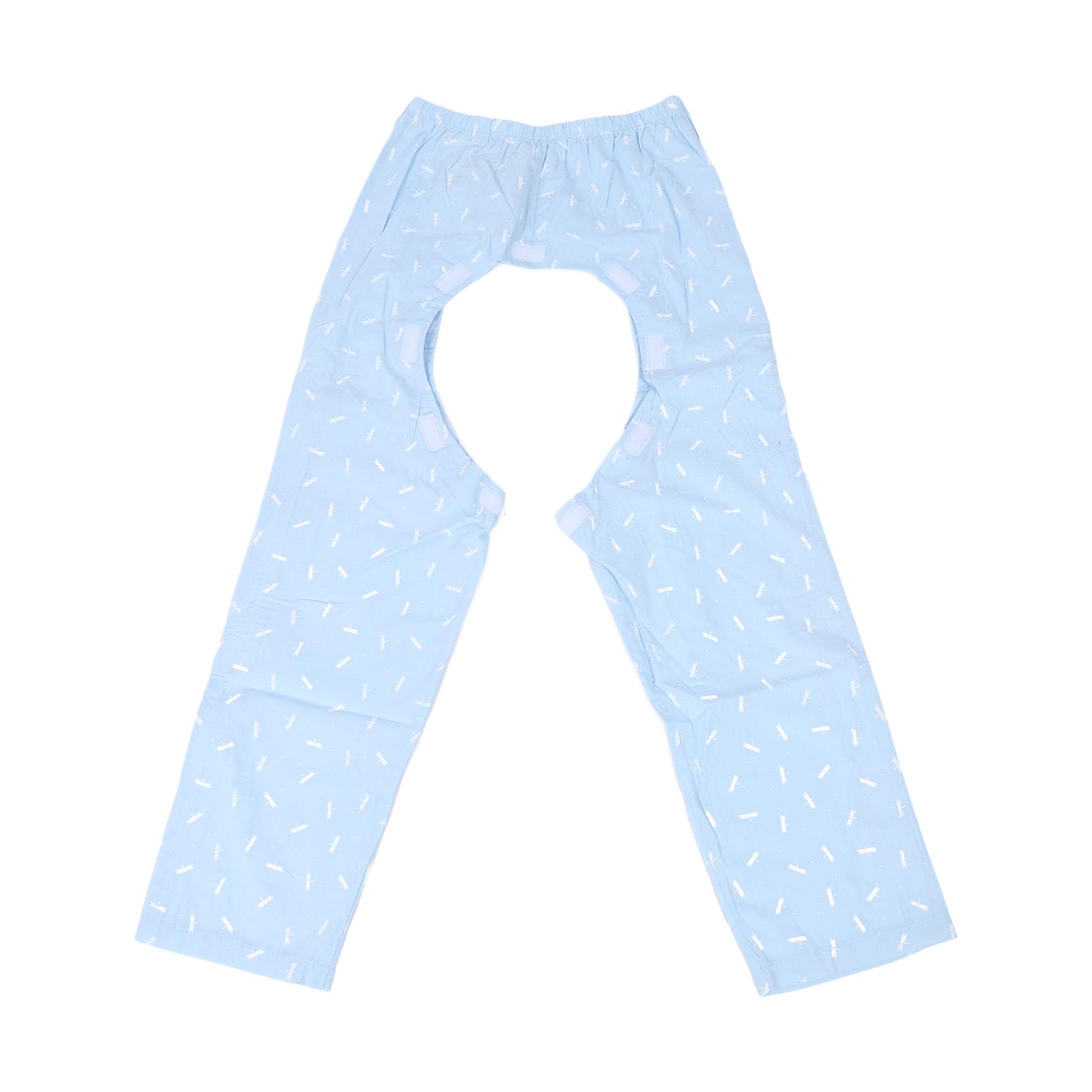 Pongnas Pantaloni per Pazienti Costretti a Letto Abbigliamento per Disabili con Cerniere Design con Apertura Sul Cavallo per Anziani Cura Dell'incontinenza Post Operatoria Stampa
